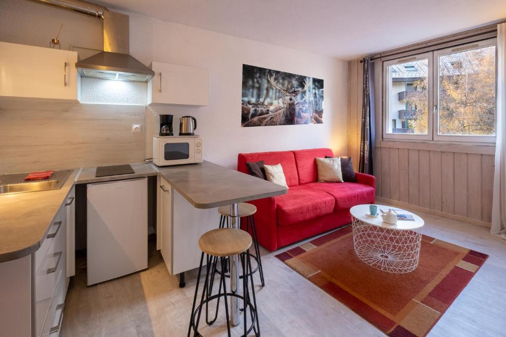 Appartement 108 Studio 2 personnes, centre ville, aiguille du midi 198 Place Edmond Desailloud, 74400 Chamonix-Mont-Blanc