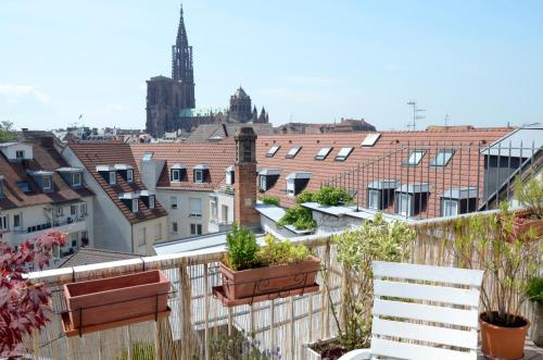 145m² city center 4 bedrooms view of the Cathedral Strasbourg france