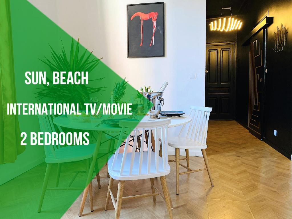 Appartement 2 Steps From Sea - Apartment 2 Bedroom - Kitchen - Wifi - Tramway - Air Conditioner - INTERNATIONAL TV - UNLIMITED MOVIES SERIES 84 Avenue de la Californie, 06200 Nice