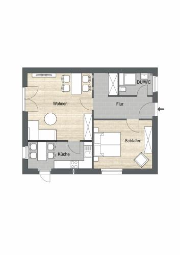 2-Zimmer-Fewo Nähe Lübeck Berkenthin allemagne