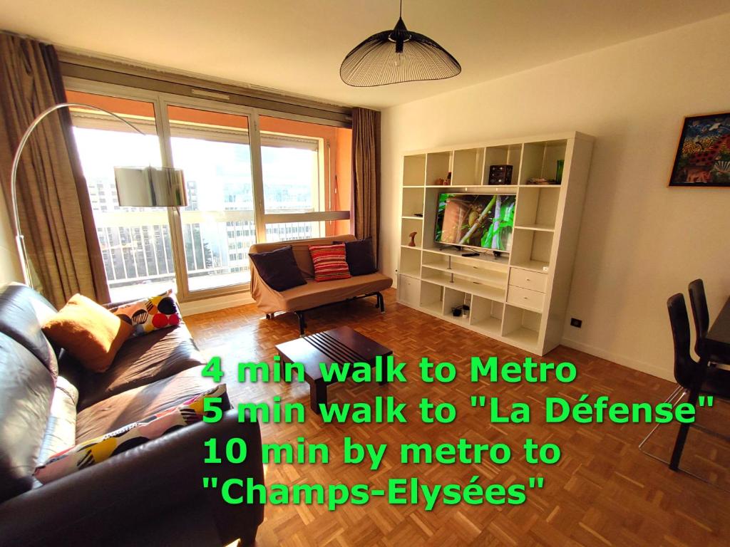 Appartement 4 min walk to Metro, 60m², renovated, La Défense 37 Rue de la République, 92800 Puteaux