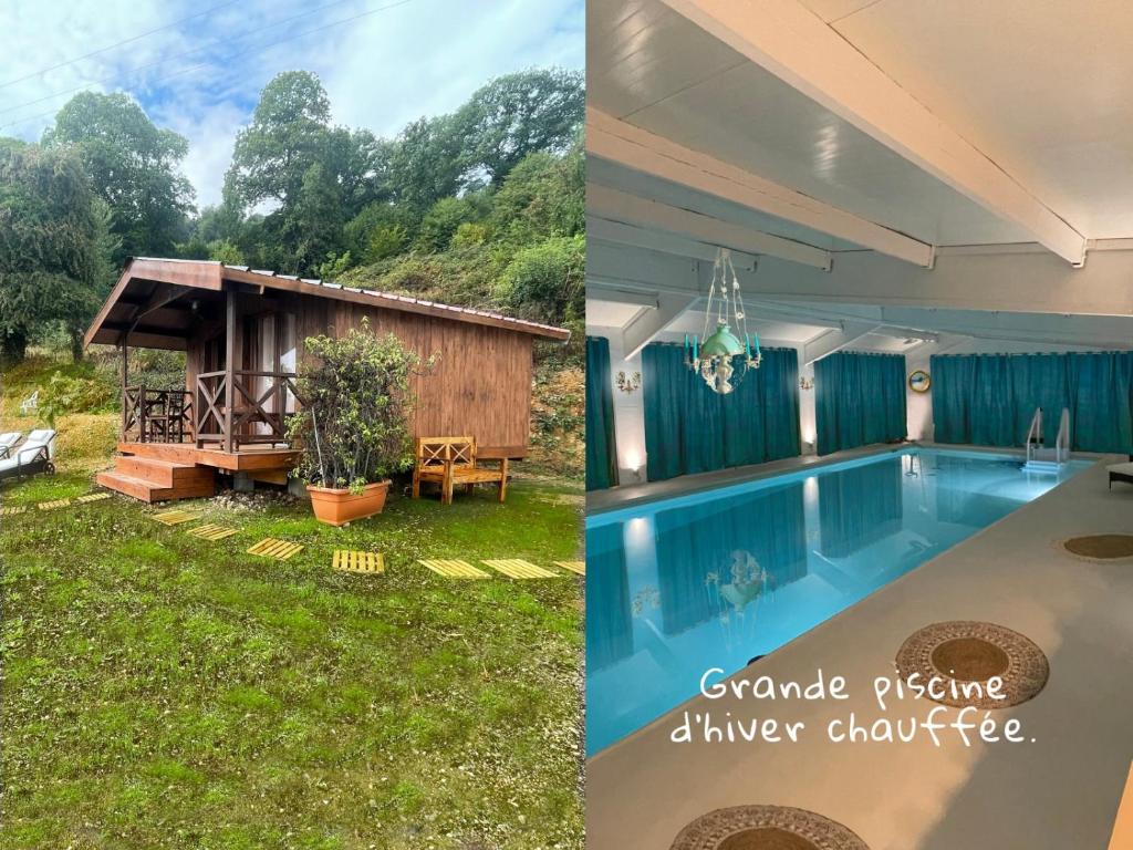 Chalet 7eme ciel - Tiny House avec Grande Piscine intérieure chauffée toute l'année 96 Quartier de l'Église, 27680 Marais-Vernier