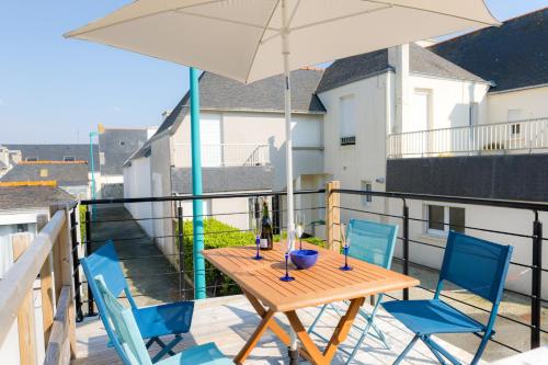 Maison de vacances A trente mètres de la plage, maison avec terrasse face à la mer Gambetta, 3 Tréffiagat