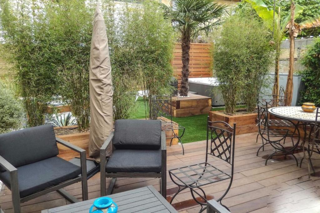 Maison de vacances Air-Conditioned Townhouse With 2 Bedrooms Furnished Terrace & Garden 10 Rue Larmée, 33000 Bordeaux