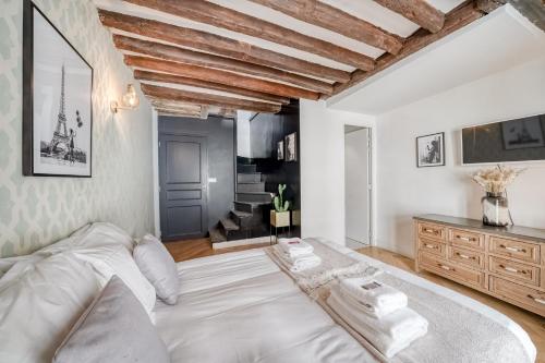 Appartement AMAZING HISTORICAL PARISIEN LOFT NEXT TO LOUVRE AREA ! 64 Passage Choiseul Paris