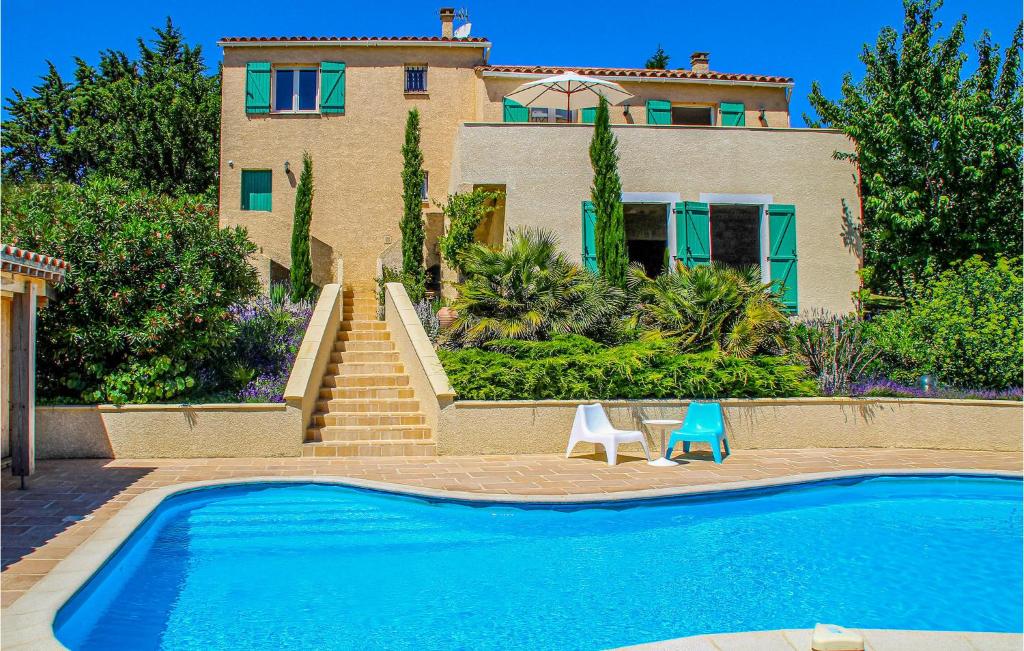 Maison de vacances Amazing home in Caunes Minervois with 4 Bedrooms, Private swimming pool and Outdoor swimming pool , 11160 Caunes-Minervois