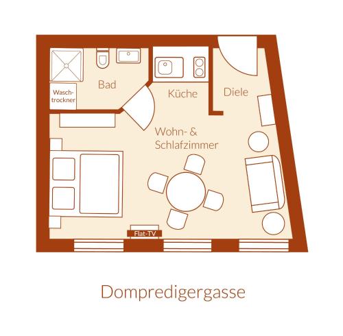 Appartement Apartment Dompredigergasse Dompredigergasse 15 1 Etage Naumbourg