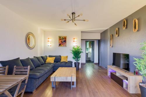 Apartment in residence free parking balcony sunset Montpellier france