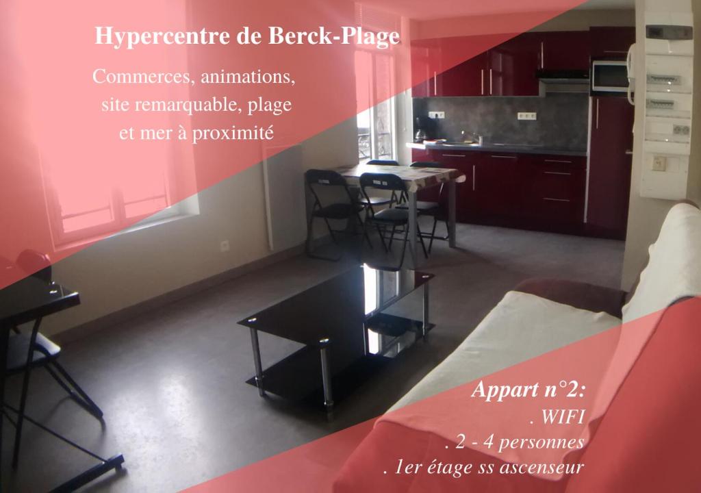 Appartements Appart 2-4 pers Berck-Plage Hyper-centre 6 Place de l'Église, 62600 Berck-sur-Mer