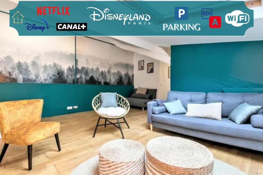 Appartement Appart Disney T3 Esprit Cottage 39B Avenue Thibaud de Champagne, 77144 Montévrain