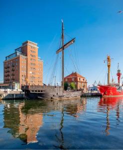 Appart'hôtel Appartment im Ohlerich Speicher in Wismar mit Stadt -und Meerblick Stockholmer Str. 20 6. OG 23966 Wismar Mecklembourg-Poméranie