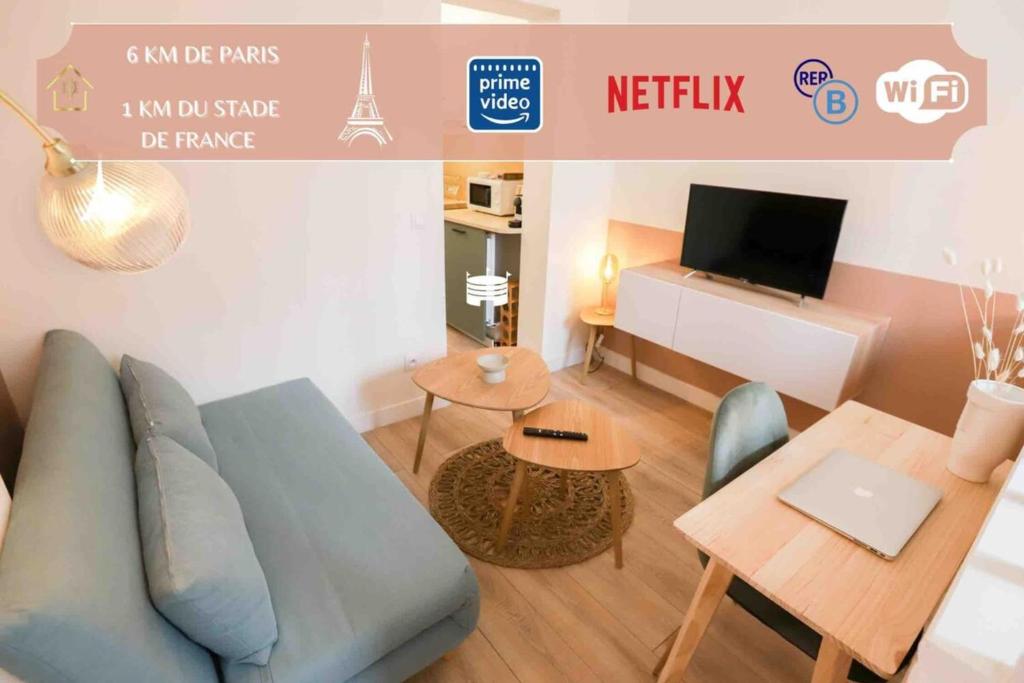 Appartement Appart' Hôtel Pink Cosy 5min RER Proche Paris 10 Rue Henri Murger, 93300 Aubervilliers