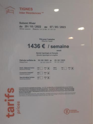 Tignes appart 4 pers /piscine/sauna/pied des pistes