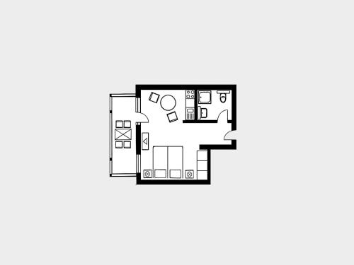 1-Raum-Appartement mit Balkon SV 557