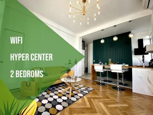 2 Bedroom Apartment - Hyper Center - Kitchen - Tramway - Balcony - Air Conditioner - Wifi