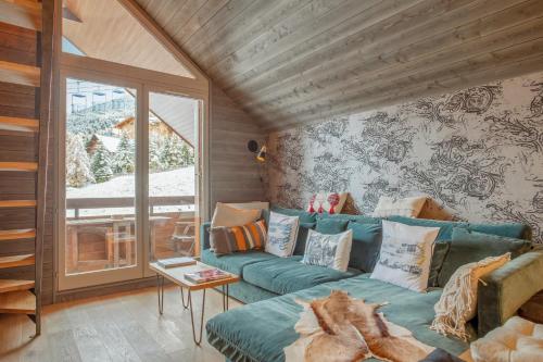 4 bedrooms appartement with city view furnished balcony and wifi at L'Alpe d'huez