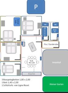 Appartement 4 Schlafzimmer und 2 Bäder - chick - nahe Stadtpark 67 Holbeinstraße 99099 Erfurt Thuringe