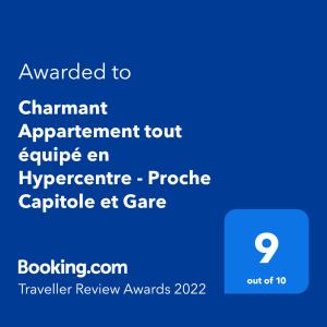 À 200M de la Gare Matabiau - Appartement tout équipé en Hypercentre -