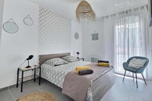 A 600m de la mer, Coquet appartement avec terrasse pour 4 personnes