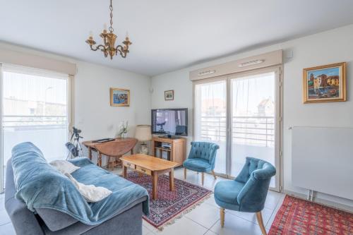À portée de mer. Appt 70m2, 2ch+parking