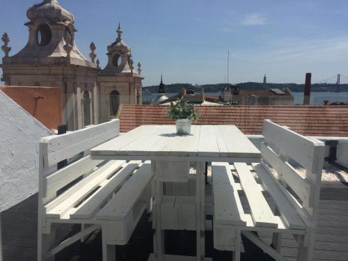 A Terrace on a Topfloor with a View