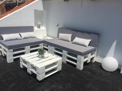 A Terrace on a Topfloor with a View