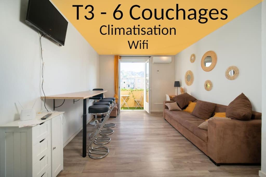 Air-conditioned apartment sleeps 4 to 6 parking 33 Allée des Lavandes, 13010 Marseille
