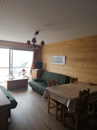 Alpe d'Huez Le Signal skis aux pied