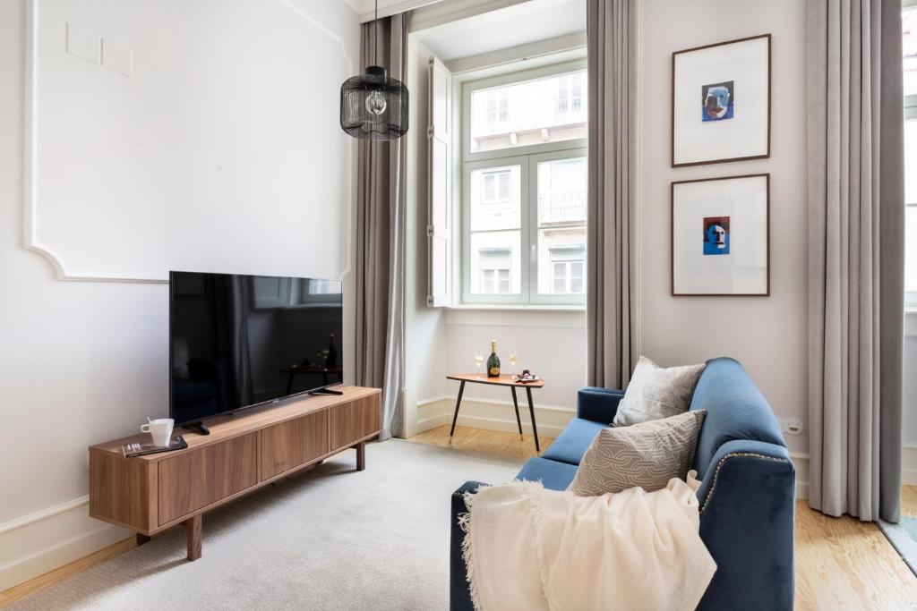 ALTIDO Luxurious 2BR Apt with street view, 2mins to Santa Justa Lift 231 Rua Augusta 2º direito, 1100-051 Lisbonne