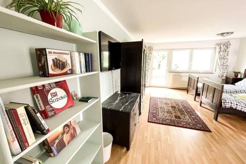 Apartment am Auensee mit großer Terrasse, Grill und Privat-Parkplatz