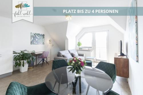 Apartment am Hofgarten - 2 Zi Küche, Duschbad, Balkon und Parkplatz