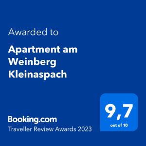 Apartment am Weinberg Kleinaspach
