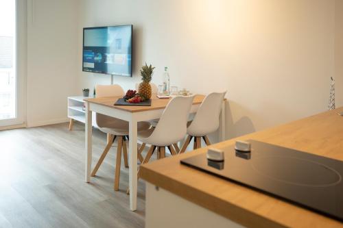 Apartment direkt am Hafen - mit UHD TV und Netflix