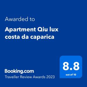 Appartement Apartment Qiu lux costa da caparica Rua dos Pescadores bloco A, 1B 2825-388 Costa da Caparica -1