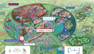 Apartment Virtuose - Disneyland Paris 5min - Train station 250m