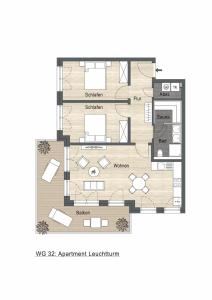 Appartement App 32 - Leuchtturm, Strandresidenz Dünenperle, Waldstraße 49 18225 Kühlungsborn Mecklembourg-Poméranie