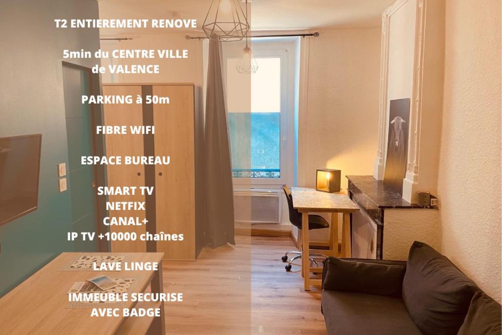 Appartement Appart Hotel Valence proche centre ville et tout équipé 8 Rue Pompéry 26500 Bourg-lès-Valence