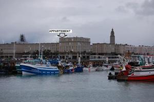 APPART. PERRET VUE PANORAMIQUE MER-PORT et CATENE