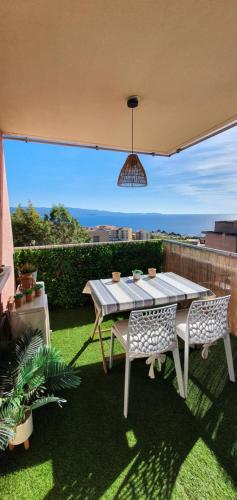 Appartement Ajaccio vue mer panoramique
