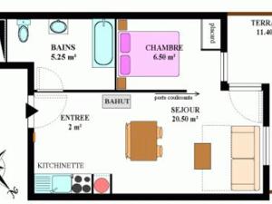 Appartement Aussois, 2 pièces, 4 personnes - FR-1-508-68
