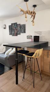 Appartement avec chambre ouverte