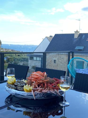 Appartement avec terrasse vue mer, parking privé (lgt B)