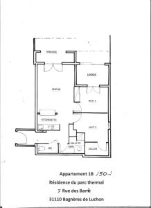 Appartement APPARTEMENT CENTRAL LUCHON T3 IDEAL CURISTES 7 Rue des Barriés 31110 Luchon Midi-Pyrénées