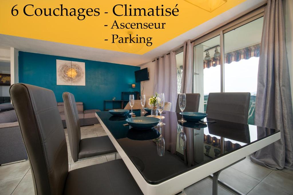 Appartement Appartement climatisé terrasse parking 6 couchages res les alvergnes 52 Chemin Notre Dame de la Consolation 13013 Marseille