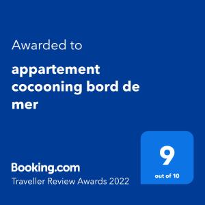 appartement cocooning bord de mer
