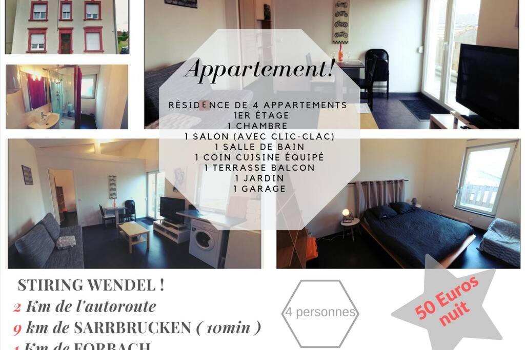 Appartement complet 1er étage 8 Rue Saint-Roch, 57350 Stiring-Wendel