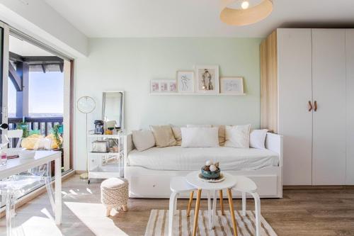 Appartement cosy avec vue imprenable sur Cabourg - accès direct plage - proche centre ville