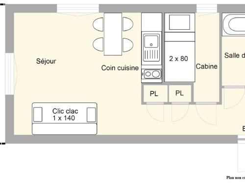 Appartement Crest-Voland, 1 pièce, 4 personnes - FR-1-595-64