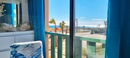 Appartement d'une chambre a Le Barcares a 50 m de la plage avec vue sur la mer et wifi