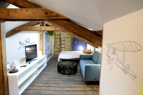 Appartement d'une chambre avec vue sur la ville jardin clos et wifi a Saint Cyr au Mont d'Or